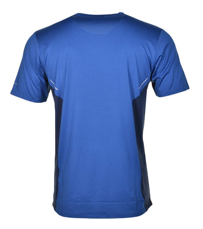 Short Sleeve Three Pitch Crew tee in Mountain Blue