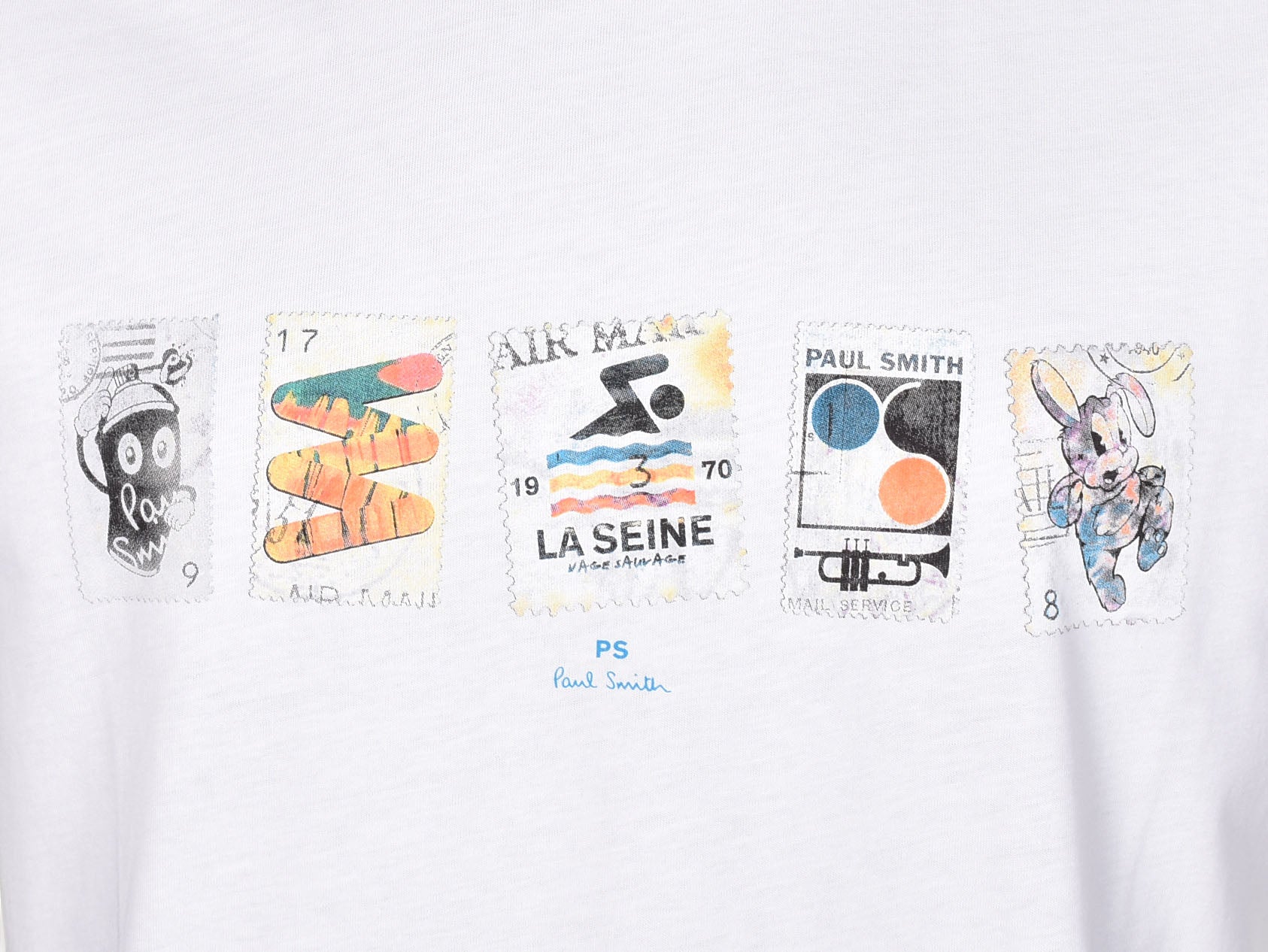 Regular Fit Stamps T Shirt White