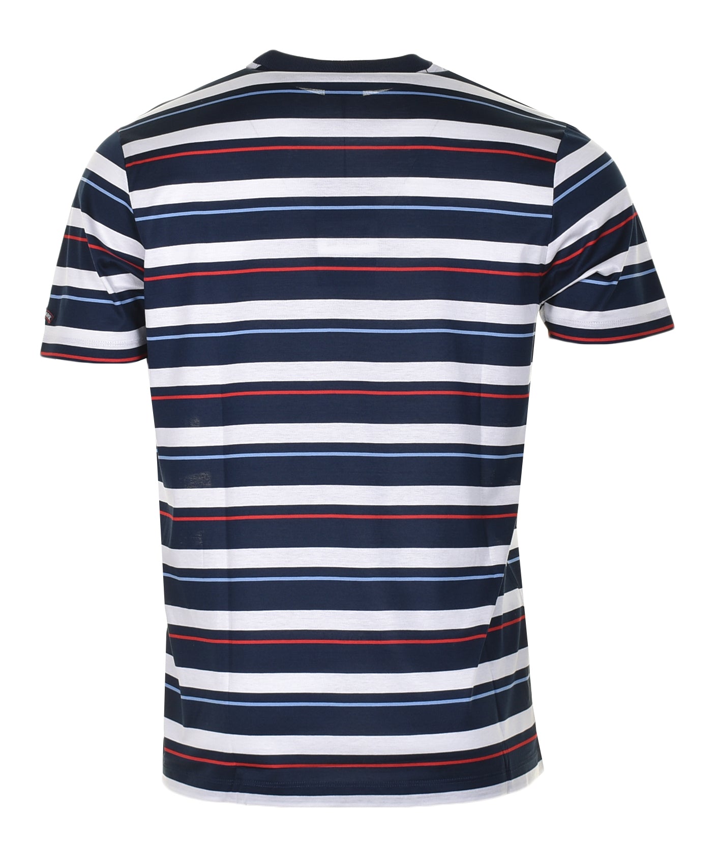 Short Sleeve Multi Stripe T Shirt Navy