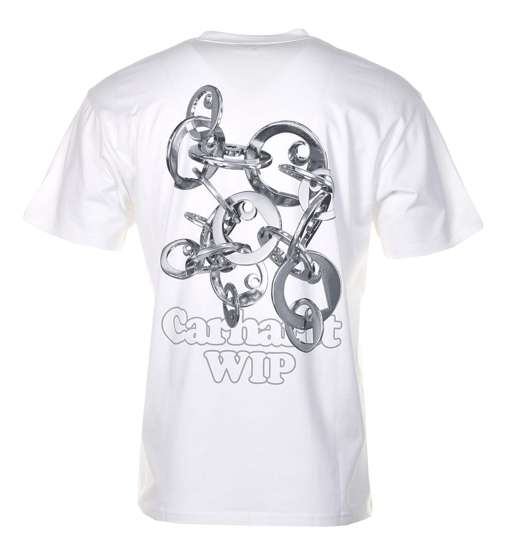 Short Sleeve Linked Charms T Shirt White