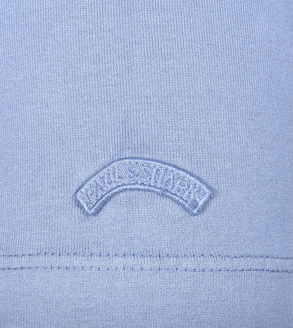 Short Sleeve Tonal Moon Logo T Shirt Blue