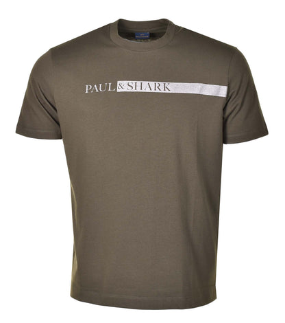 Short Sleeve Reflective T Shirt Olive Green