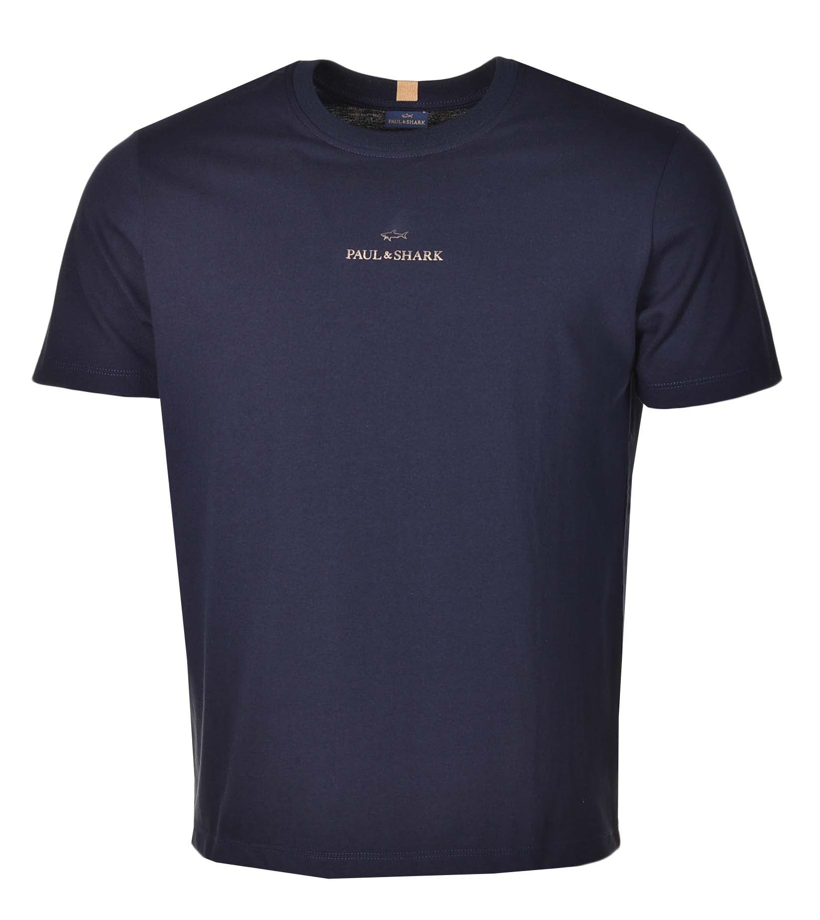 Short Sleeve Centre Logo T Shirt Navy