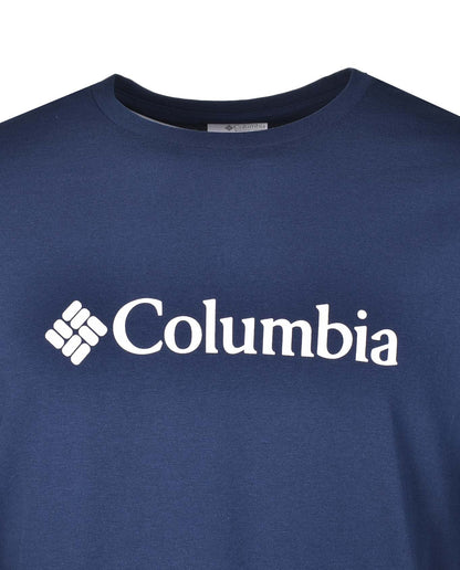 Short Sleeve CSC Basic Logo T Shirt Collegiate Navy White