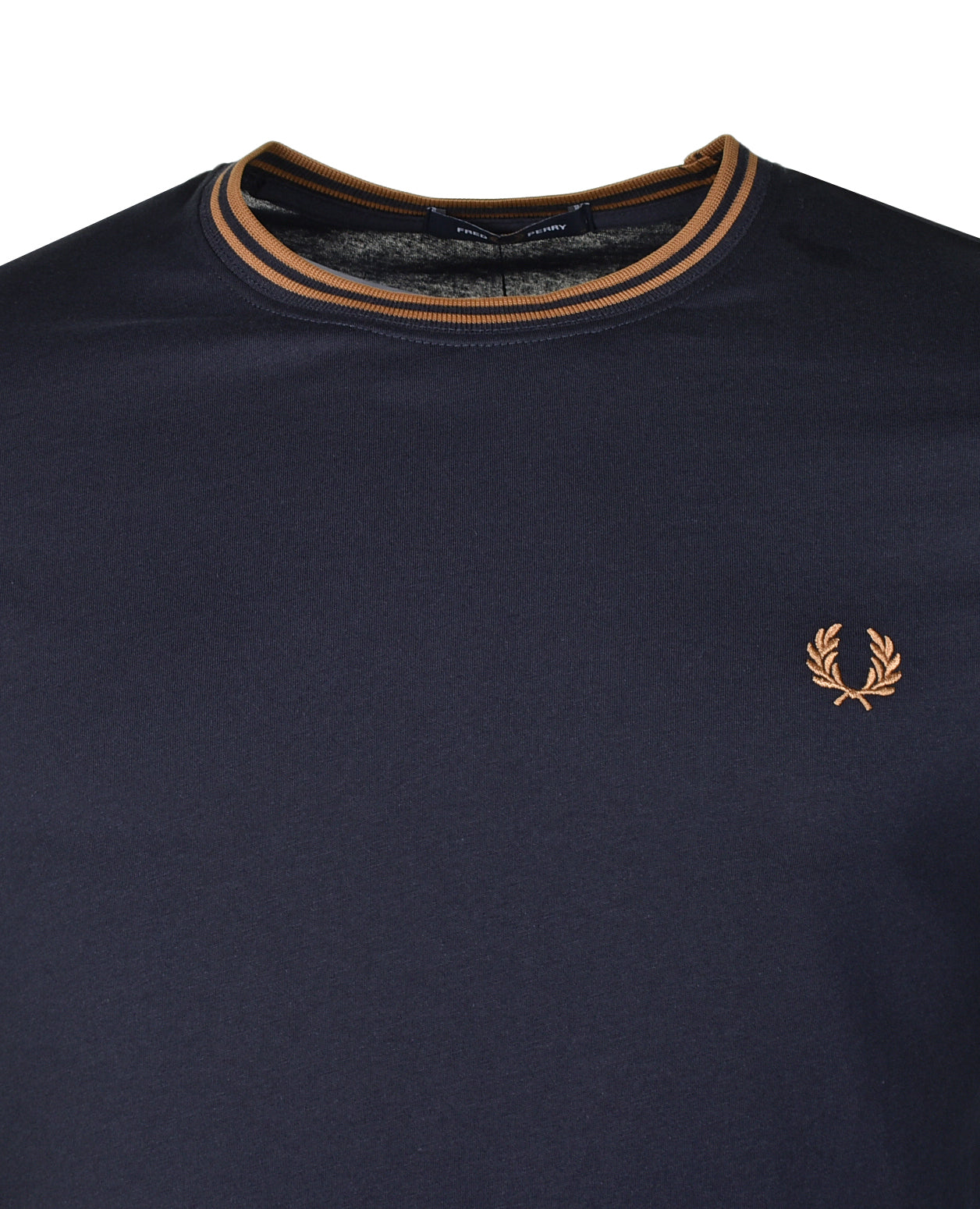 Twin Tipped T Shirt Navy Dark Caramel