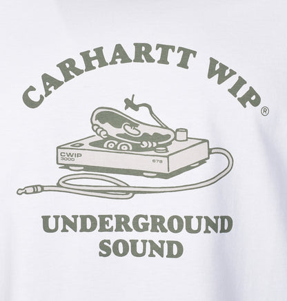 Short Sleeve Underground Sound T Shirt White