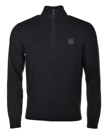 Kanobix Knitted Quarter Zip Black