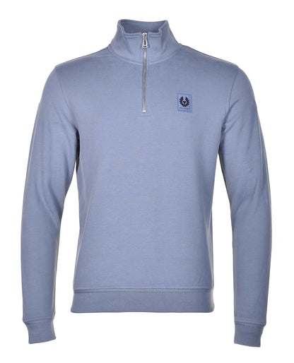 Quarter Zip Sweatshirt Blue Flint