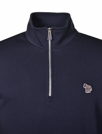 Zebra Half Zip Sweatshirt Dark Navy