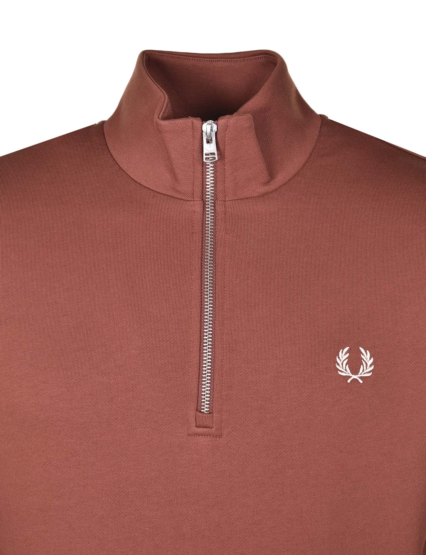 Half Zip Sweatshirt Whiskey Brown