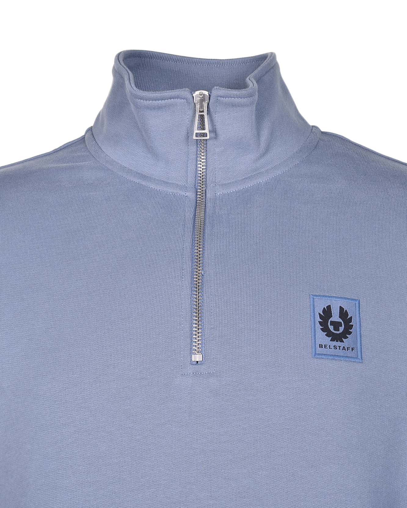 Quarter Zip Sweatshirt Blue Flint