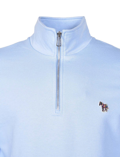 Zebra Half Zip Sweatshirt 41e Sky Blue