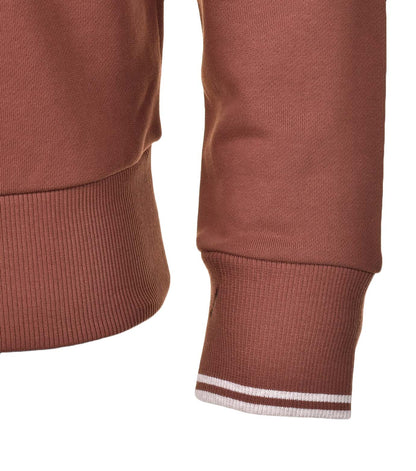 Half Zip Sweatshirt Whiskey Brown