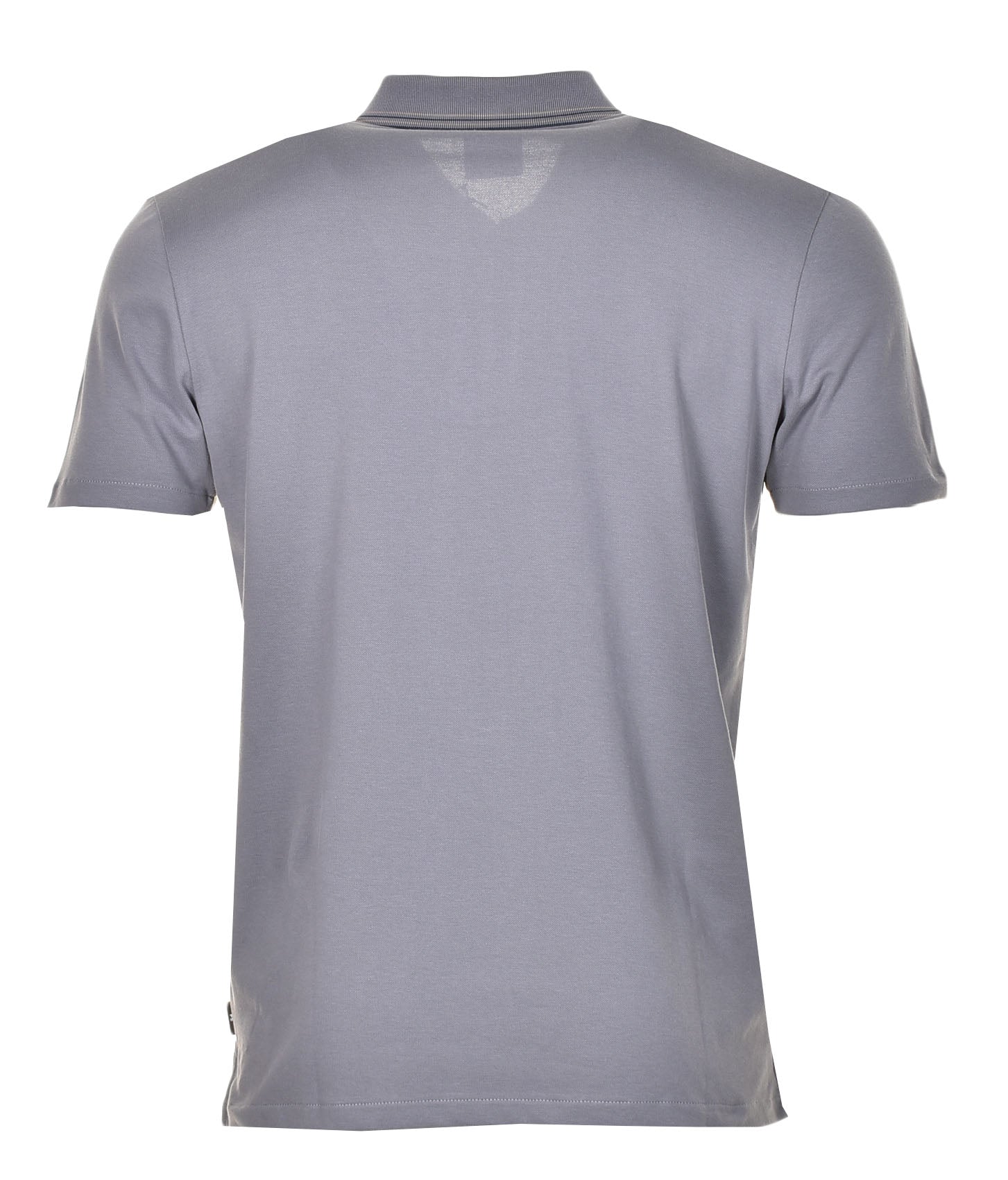 Regular Fit Short Sleeve Zip Polo Smoke Grey