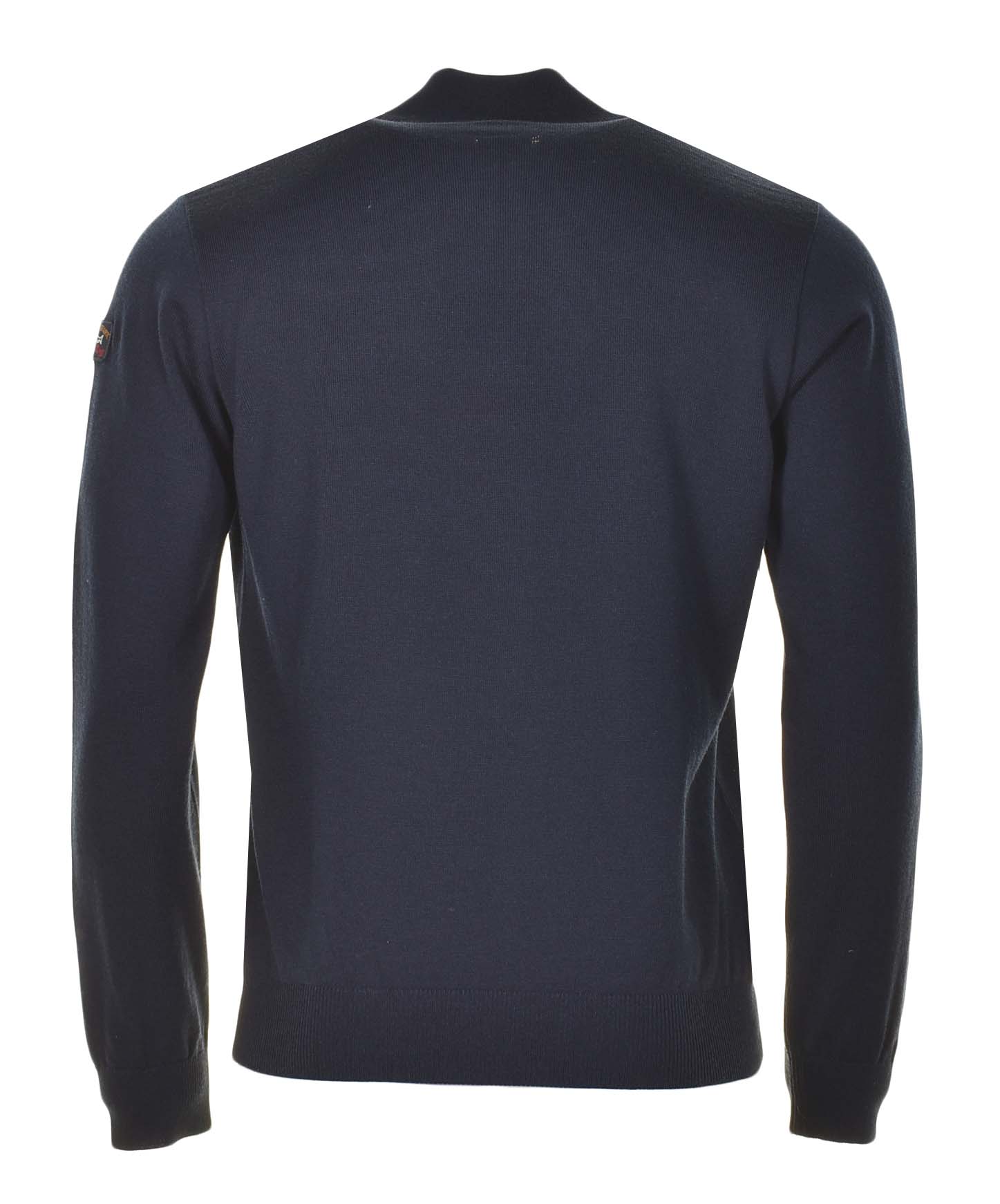 Cool Touch Merino Wool Half Zip Navy