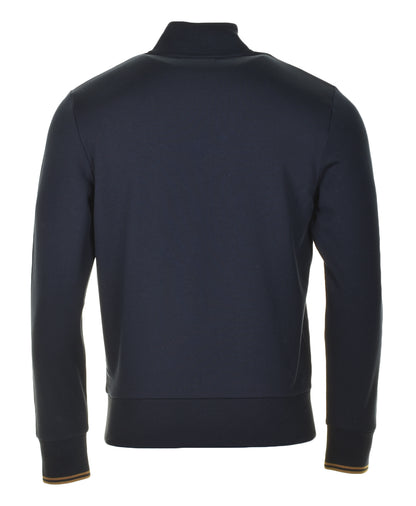 Half Zip Sweatshirt Navy Dark Caramel