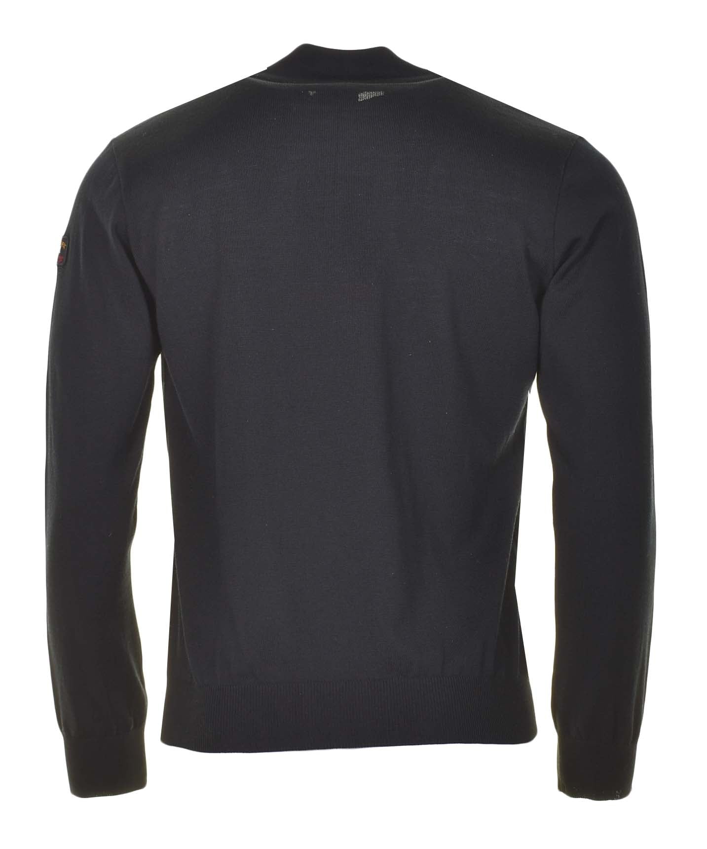 Cool Touch Merino Wool Half Zip Black