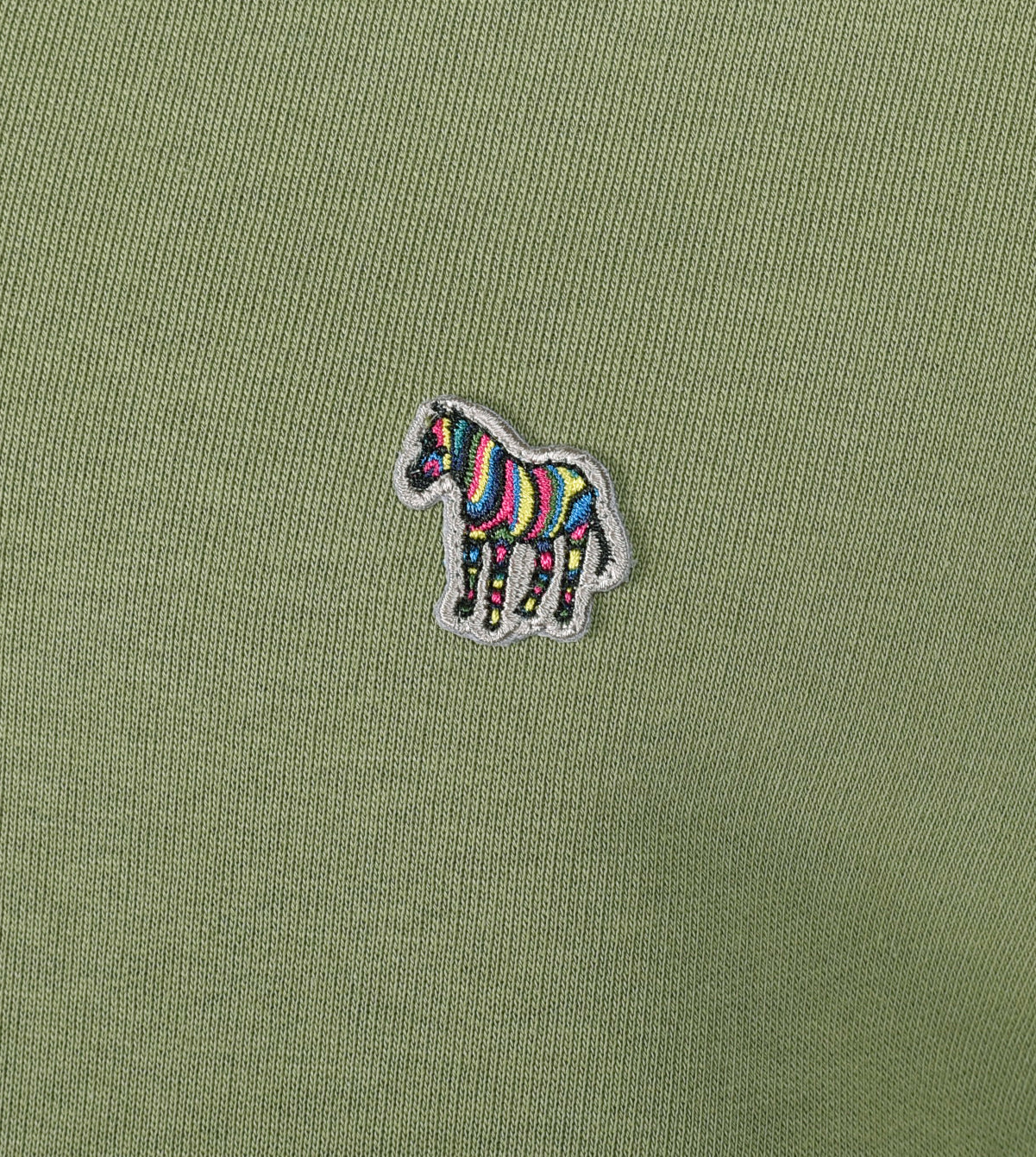 Zebra Half Zip Sweatshirt Olive