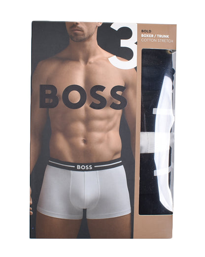 3 Pack Trunk Boxers Navy White Black