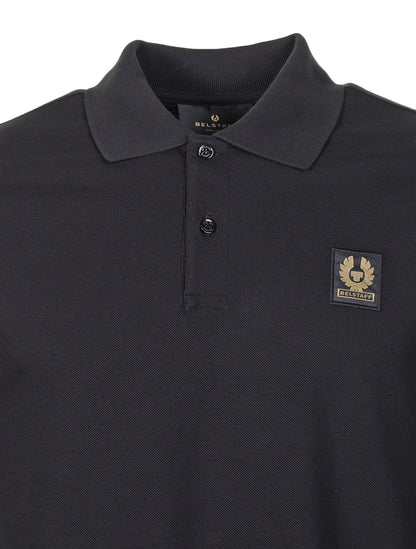 Long Sleeve Polo Shirt Black