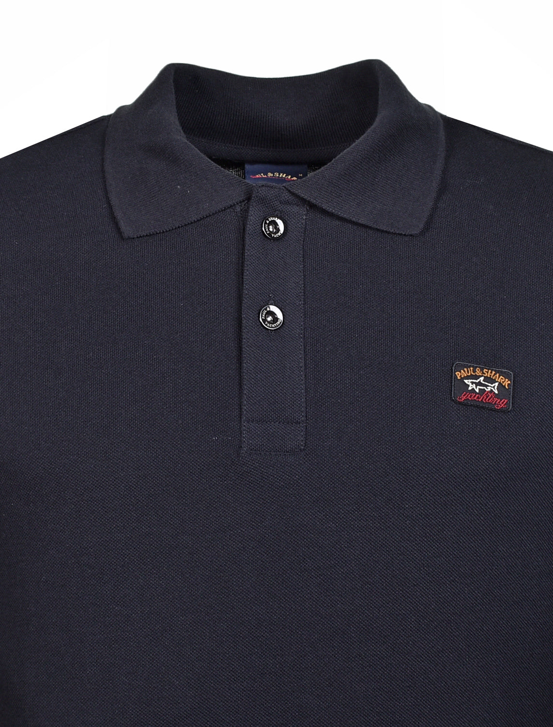 Long Sleeve Polo Shirt Black