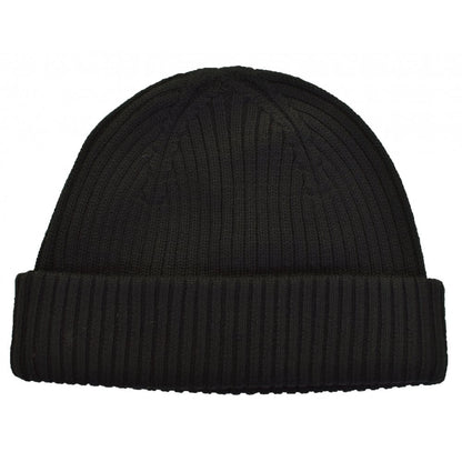 Ribbed Beanie Hat Black