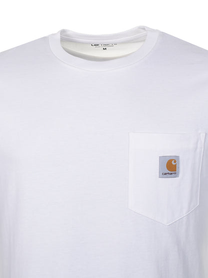 Short Sleeve Pocket T Shirt White