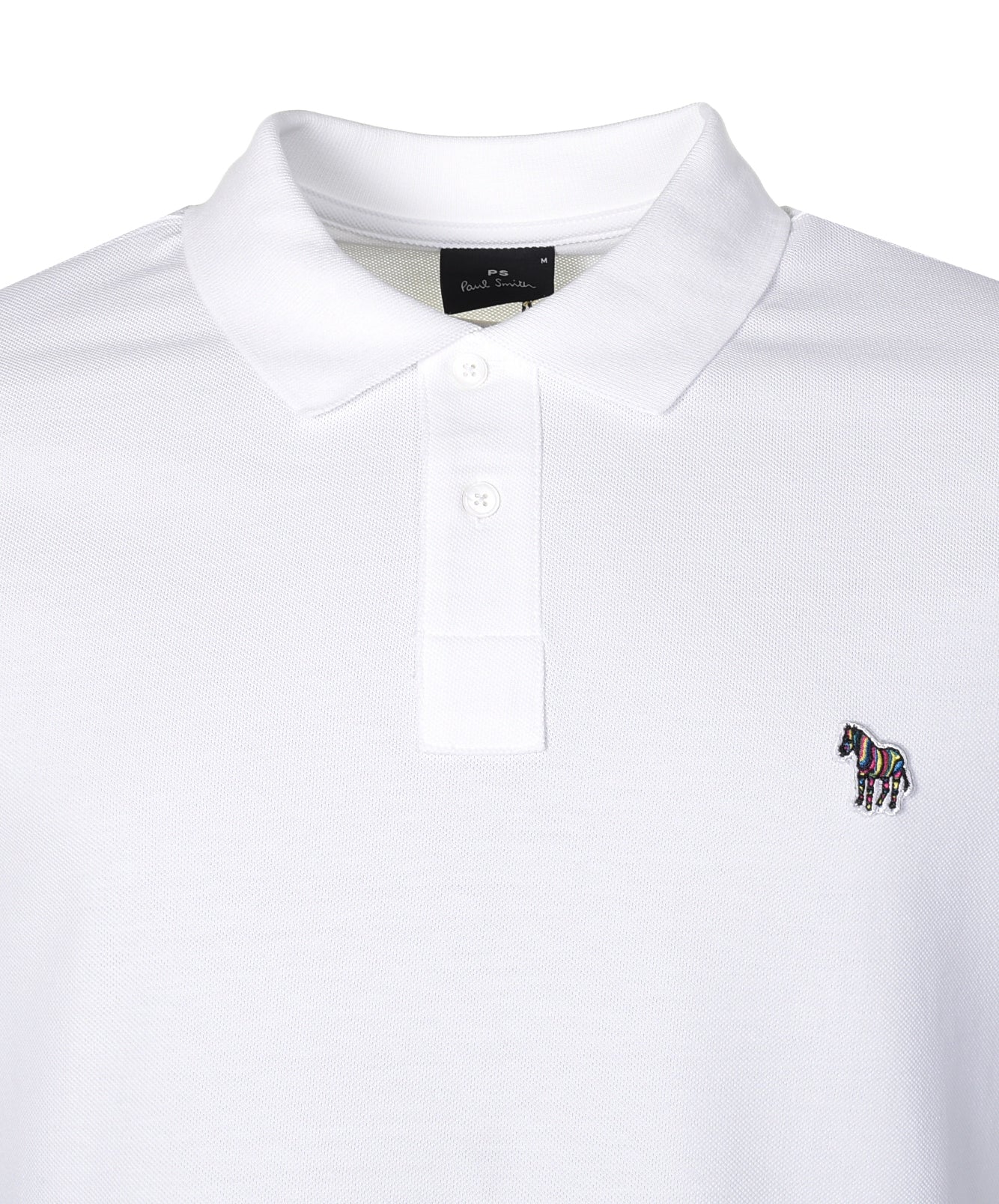 Regular Fit Short Sleeve Zebra Polo Shirt White